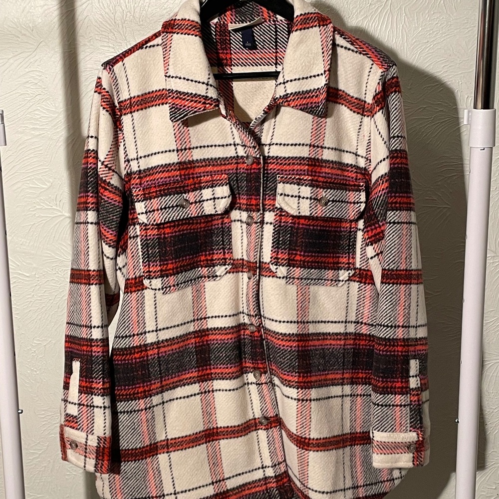 Universal Thread Women’s L Oversized Shirt Jacket Heavyweight